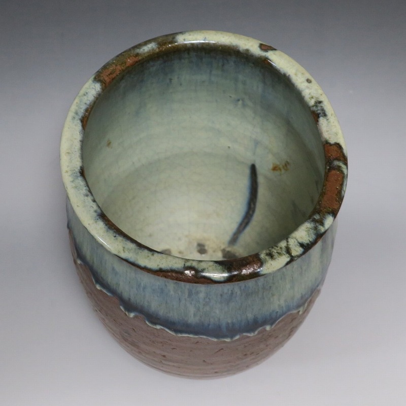 古民具 古道具 秋田 地方窯 明治期 海鼠釉 楢岡焼 塩甕 かめ つぼ 古民具 古道具 秋田 地方窯 明治期 海鼠釉 楢岡焼 塩甕